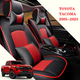 Premium Leather Car Seat Covers for Toyota Tacoma 2005–2025 – Tailored Full Set
