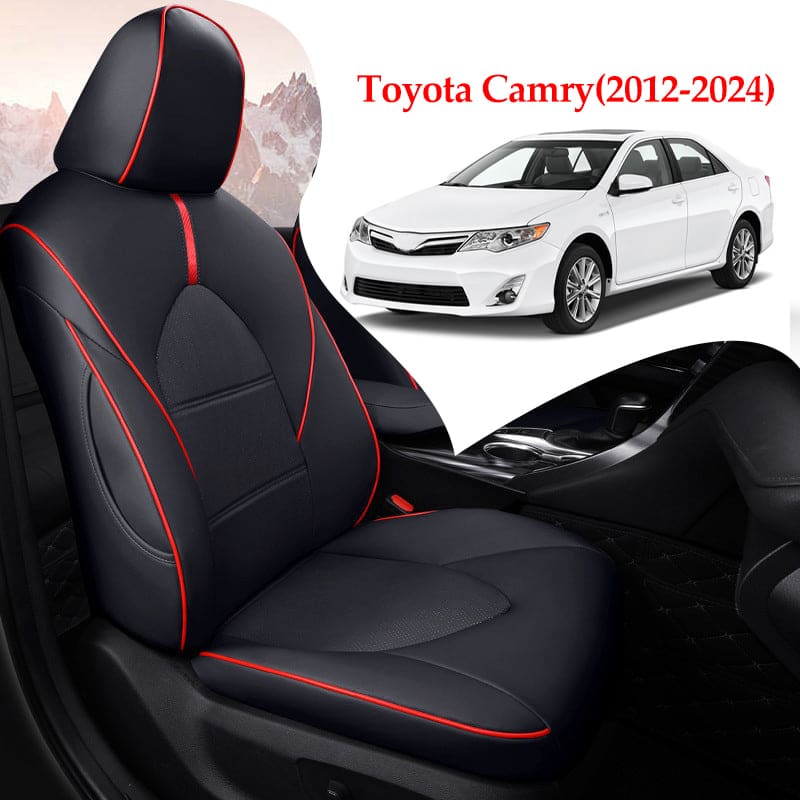 Custom for Toyota Camry(2012-2024)  Leather Car Seat Cover Full Set