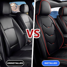 Load image into Gallery viewer, Full Set Car Seat Covers, Universal Leather Waterproof 5-Seat Protector – Front &amp; Back Coverage for Most Sedans, SUVs &amp; Trucks