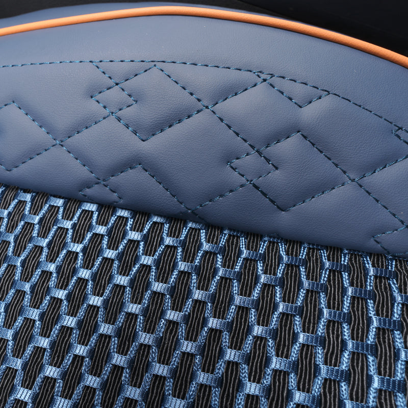 Amancarport® Luxury 3D Car Seat Covers – 5-Piece Waterproof Faux Leather & Ice Silk, Universal Fit for Sedans, SUVs & Trucks