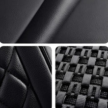 Load image into Gallery viewer, AmanCarport Universal Car Seat Covers 5-Piece Full Set – Premium Faux Leather &amp; Ice Silk, Waterproof &amp; Airbag Compatible