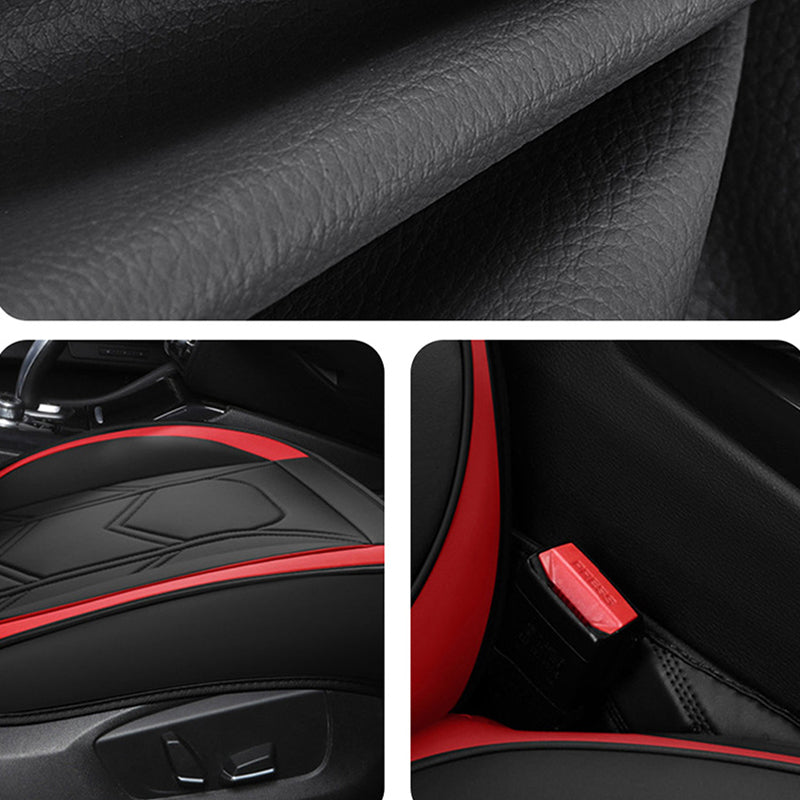 Universal Car Seat Covers – Waterproof Faux Leather, Full Set for 5-Seat Cars & SUVs