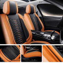 Load image into Gallery viewer, Universal Fit 5-Seat Car Seat Covers – Breathable Faux Leather Full Set for Cars, SUVs &amp; Trucks