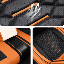 Load image into Gallery viewer, Universal Fit 5-Seat Car Seat Covers – Breathable Faux Leather Full Set for Cars, SUVs &amp; Trucks
