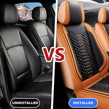 Load image into Gallery viewer, Universal Fit 5-Seat Car Seat Covers – Breathable Faux Leather Full Set for Cars, SUVs &amp; Trucks