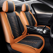 Load image into Gallery viewer, Universal Fit 5-Seat Car Seat Covers – Breathable Faux Leather Full Set for Cars, SUVs &amp; Trucks