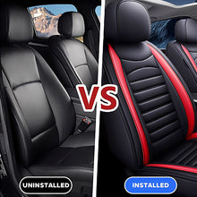 Load image into Gallery viewer, Universal 5-Seat Faux Leather Car Seat Covers Full Set – Waterproof &amp; Airbag Safe Fit for Most Vehicles