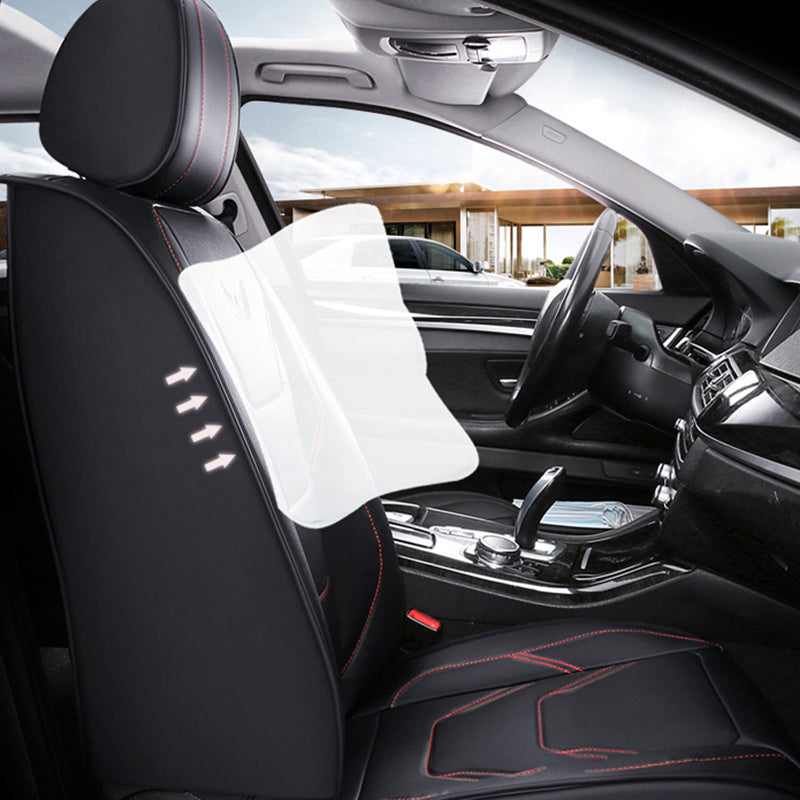 Universal Fit Car Seat Covers Full Set – Waterproof Scratch-Resistant Faux Leather for Cars & Pickups