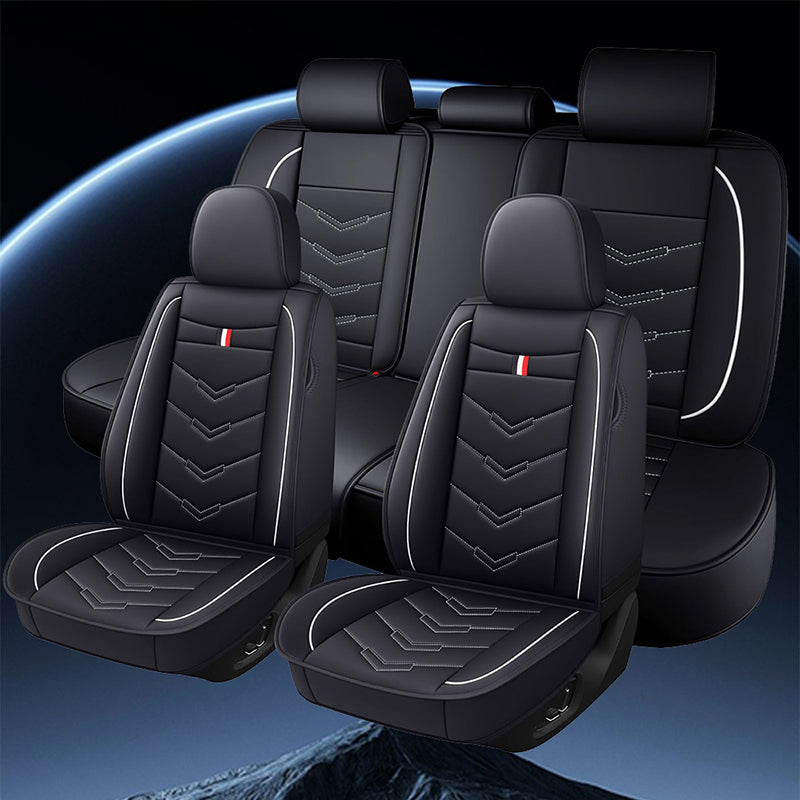 Universal Full Set Car Seat Covers – Premium Faux Leather, Waterproof & Scratch-Resistant for All Vehicles