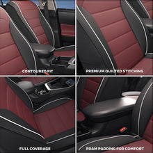 Load image into Gallery viewer, Universal Faux Leather Car Seat Covers – 5-Piece Waterproof Seat Protector for Most Vehicles