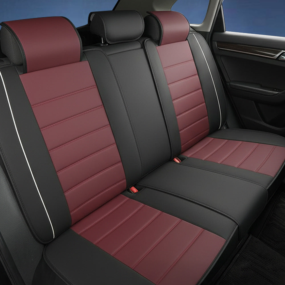 Universal Faux Leather Car Seat Covers – 5-Piece Waterproof Seat Protector for Most Vehicles