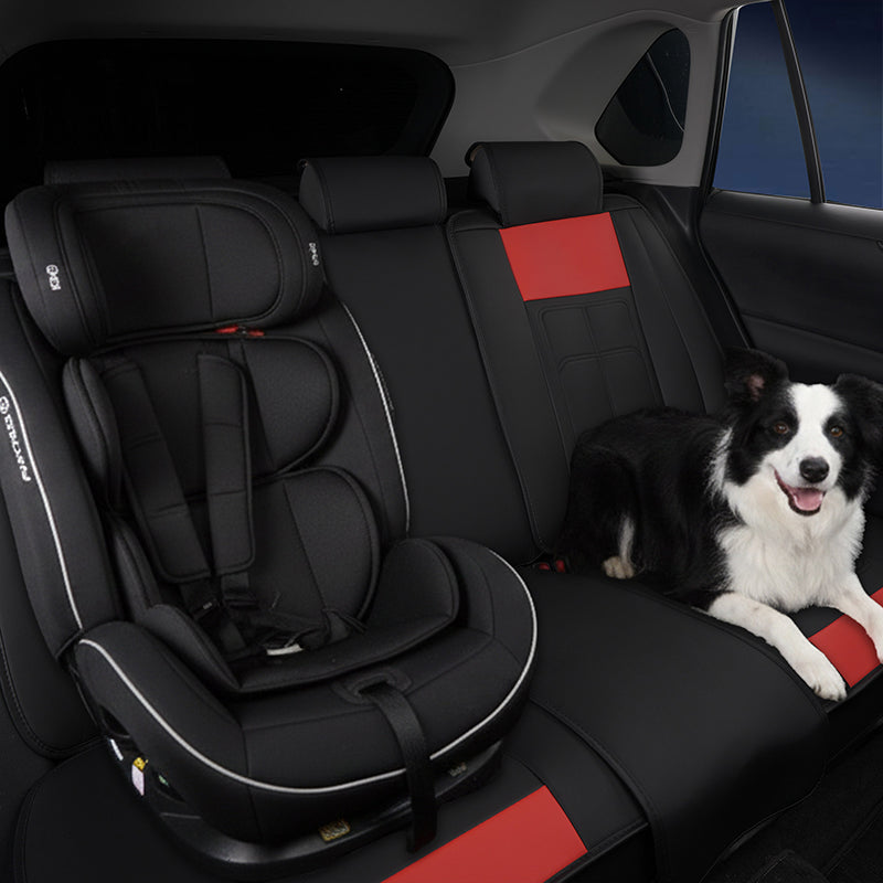 Amancarport® Universal Waterproof Faux Leather Car Seat Covers – 5-Piece Full Set for Cars, SUVs & Trucks