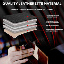 Load image into Gallery viewer, Amancarport® Universal Waterproof Faux Leather Car Seat Covers – 5-Piece Full Set for Cars, SUVs &amp; Trucks