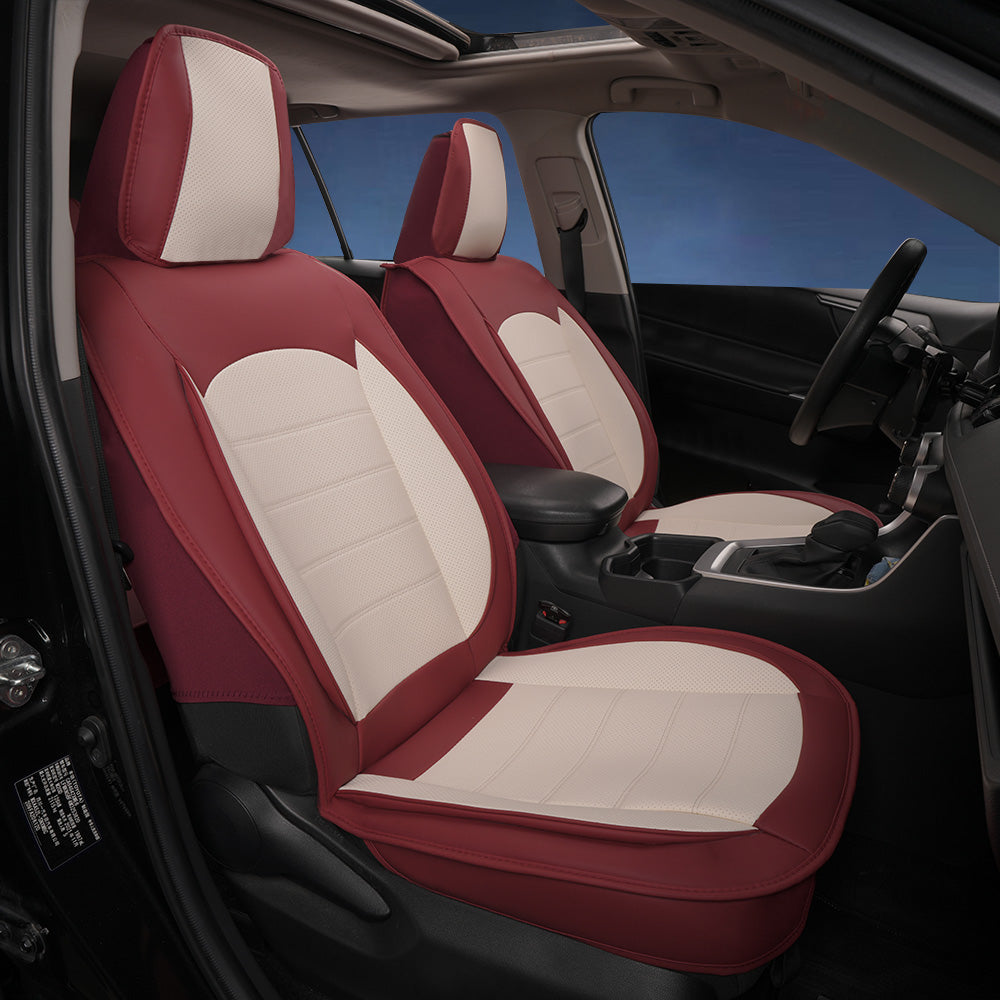 Luxury Universal Fit Car Seat Covers – Breathable Faux Leather Full Set for Cars & Trucks