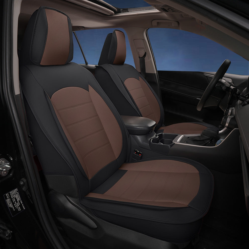 Luxury Universal Fit Car Seat Covers – Breathable Faux Leather Full Set for Cars & Trucks