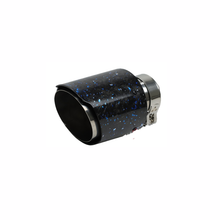 Load image into Gallery viewer, Universal Carbon Fiber Forged Pattern Exhaust Tip - Multicolor Stainless Steel Tailpipe Upgrade