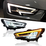 LED Matrix Headlights for Audi A4 B9 2017-2019 – DRL, Projector Lens, Full Upgrade Kit