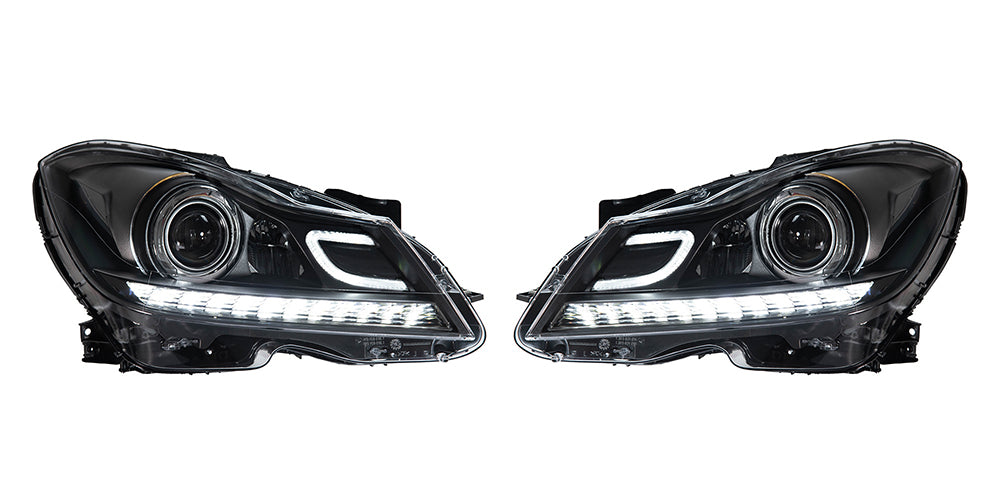 For Mercedes-Benz C300 C-Class W204 2011-2014 LED Headlights Assembly Upgrade