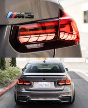 Load image into Gallery viewer, BMW 3 Series F30 Tail Lights (2013–2018) – Dragon Scale Style LED Assembly Upgrade