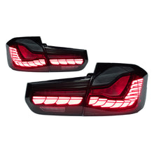 Load image into Gallery viewer, BMW 3 Series F30 Tail Lights (2013–2018) – Dragon Scale Style LED Assembly Upgrade