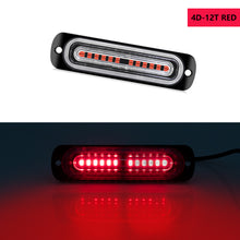 Load image into Gallery viewer, 8pcs 12 LED Synchronous Function Emergency Strobe Grille Lights, Ultra-Thin Surface Mount Hazard Warning Flasher Chasing Lights