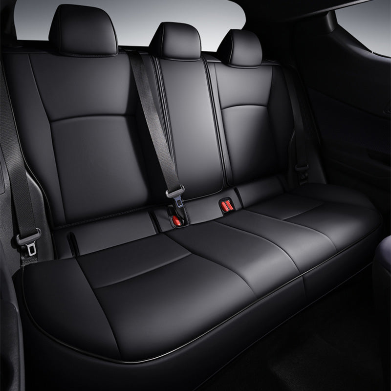 Custom Luxury Leather Car Seat Covers Full Set For Toyota CHR 2017-2025, Waterproof And Wear-resistant