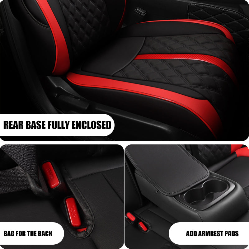 Custom Luxury Leather Car Seat Cover Full Set Special For Honda Civic (2016-2025)