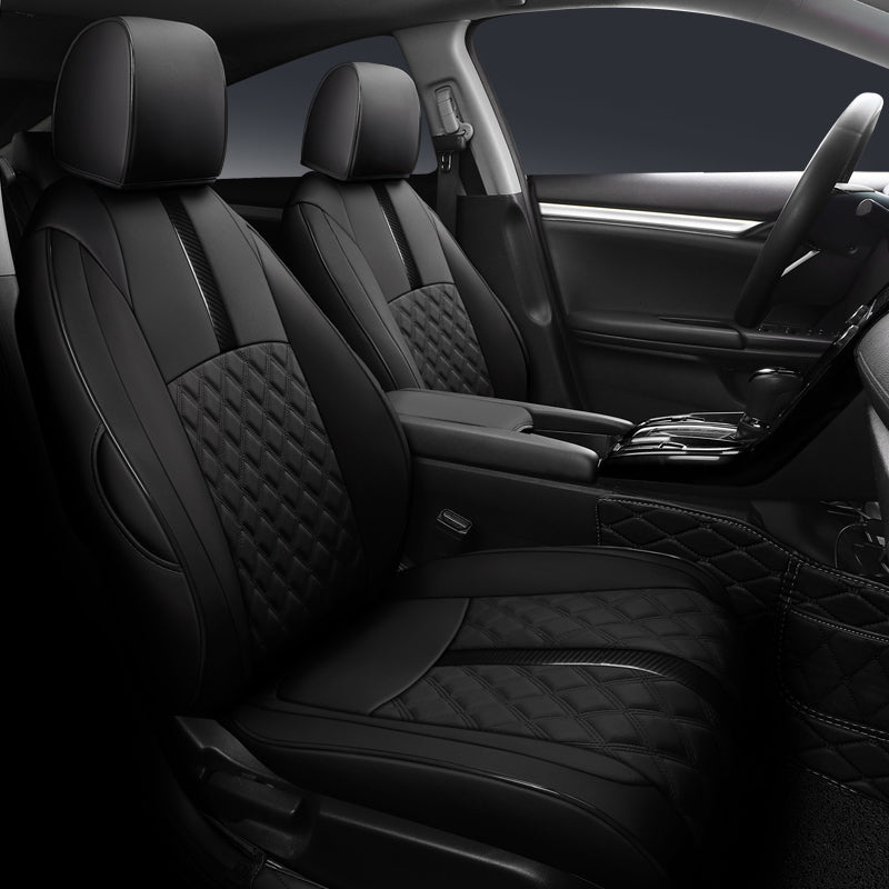 Custom Luxury Leather Car Seat Cover Full Set Special For Honda Civic (2016-2025)