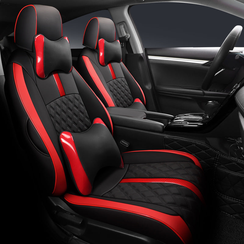 Custom Luxury Leather Car Seat Cover Full Set Special For Honda Civic (2016-2025)