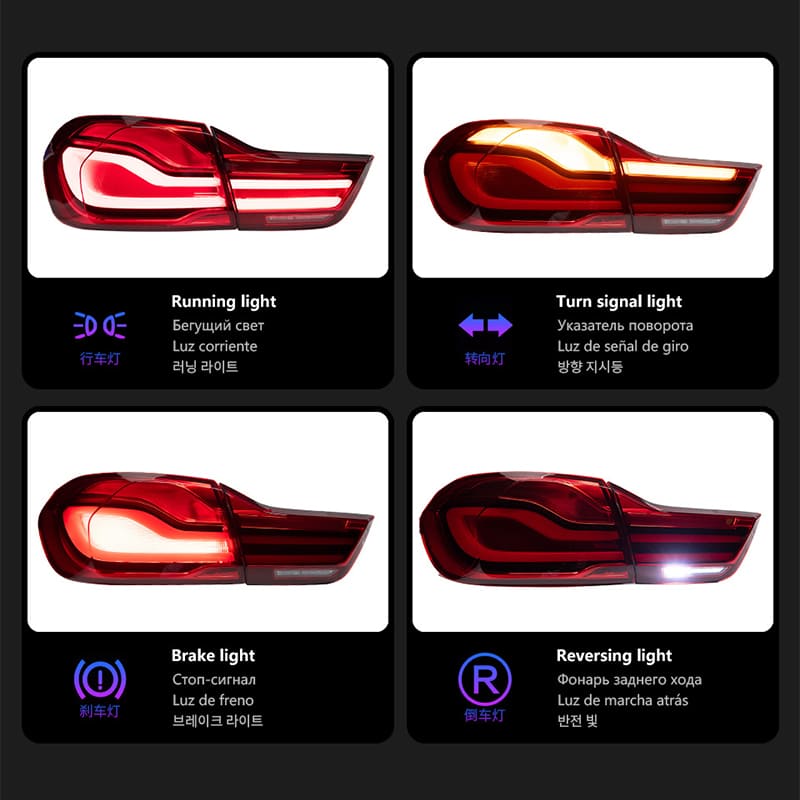 BMW 4 Series F32 F36 F82 LCI Style LED Tail Lights (2013–2020)