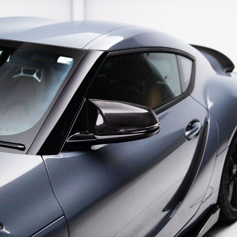 Toyota GR Supra A90 MK5 Dry Carbon Fiber Mirror Caps 2020–2026