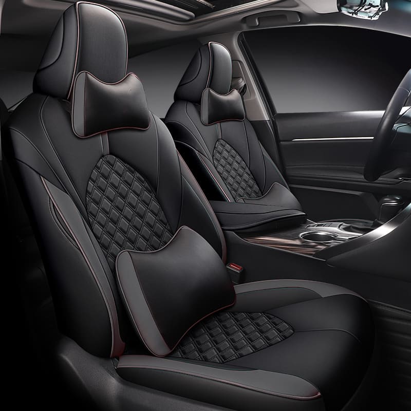Custom for Toyota Camry(2018-2024) Sport Style Leather Car Seat Cover Full Set