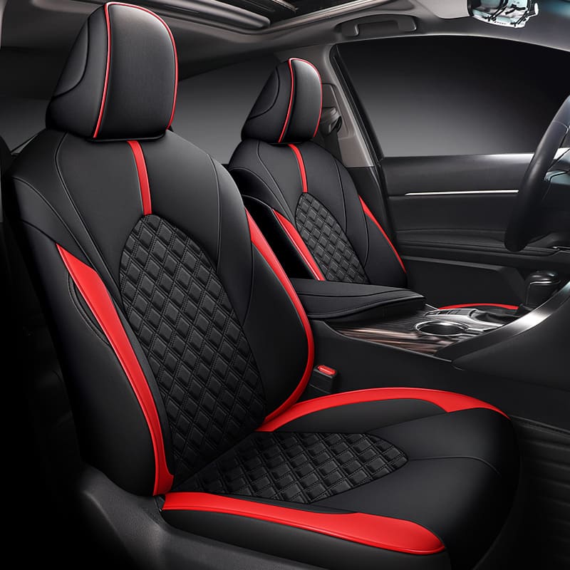 Custom for Toyota Camry(2018-2024) Sport Style Leather Car Seat Cover Full Set