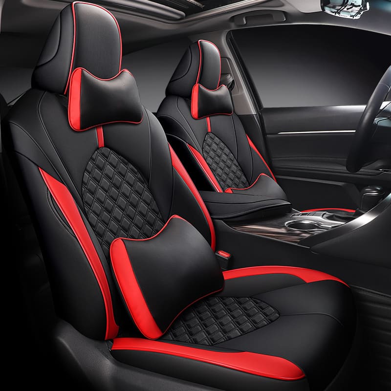 Custom for Toyota Camry(2018-2024) Sport Style Leather Car Seat Cover Full Set