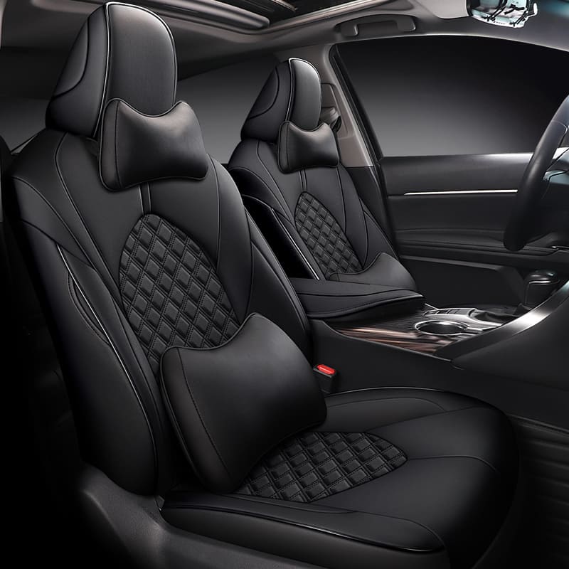 Full Set PU Leather Car Seat Covers For Nissan Sedan | 3D Surround Front & Rear