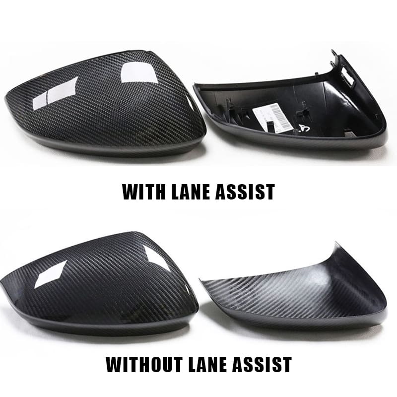 Dry Carbon Fiber Mirror Caps for Audi A3 S3 RS3 2021+
