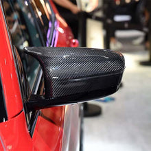Load image into Gallery viewer, Dry Carbon Fiber Replacement Mirror Caps for BMW F90 F91 F92 M5 M8 2018–2023 OEM Fit