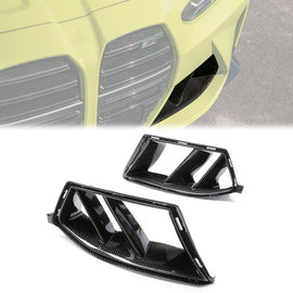 Dry Carbon Fiber Front Bumper Air Intakes for BMW G80 G82 G83 M3 M4 2021+