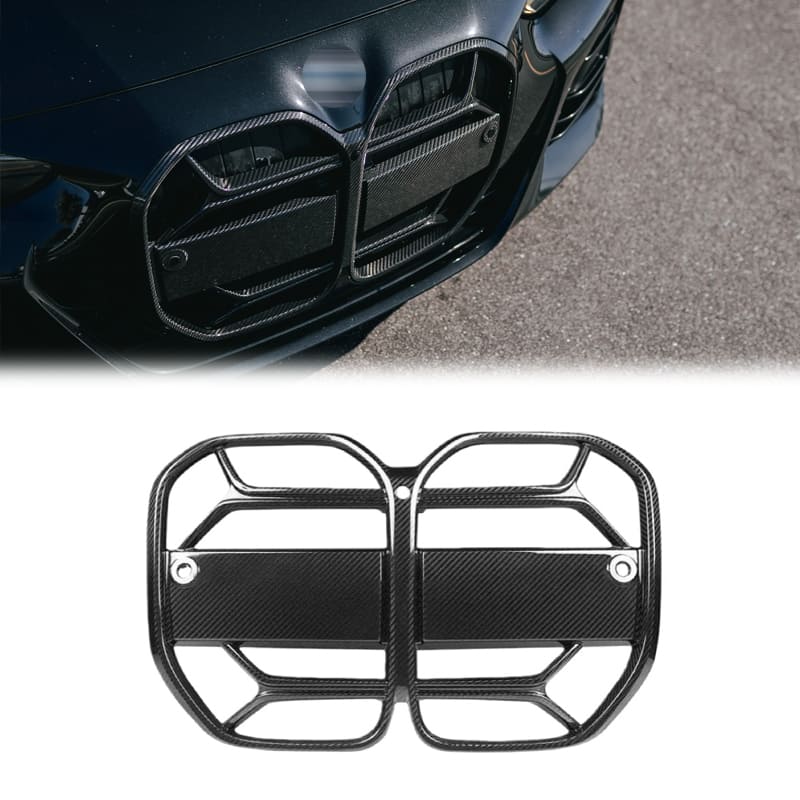 BMW 4 Series G22 G23 G26 CSL Style Dry Carbon Fiber Kidney Grille (2021+)