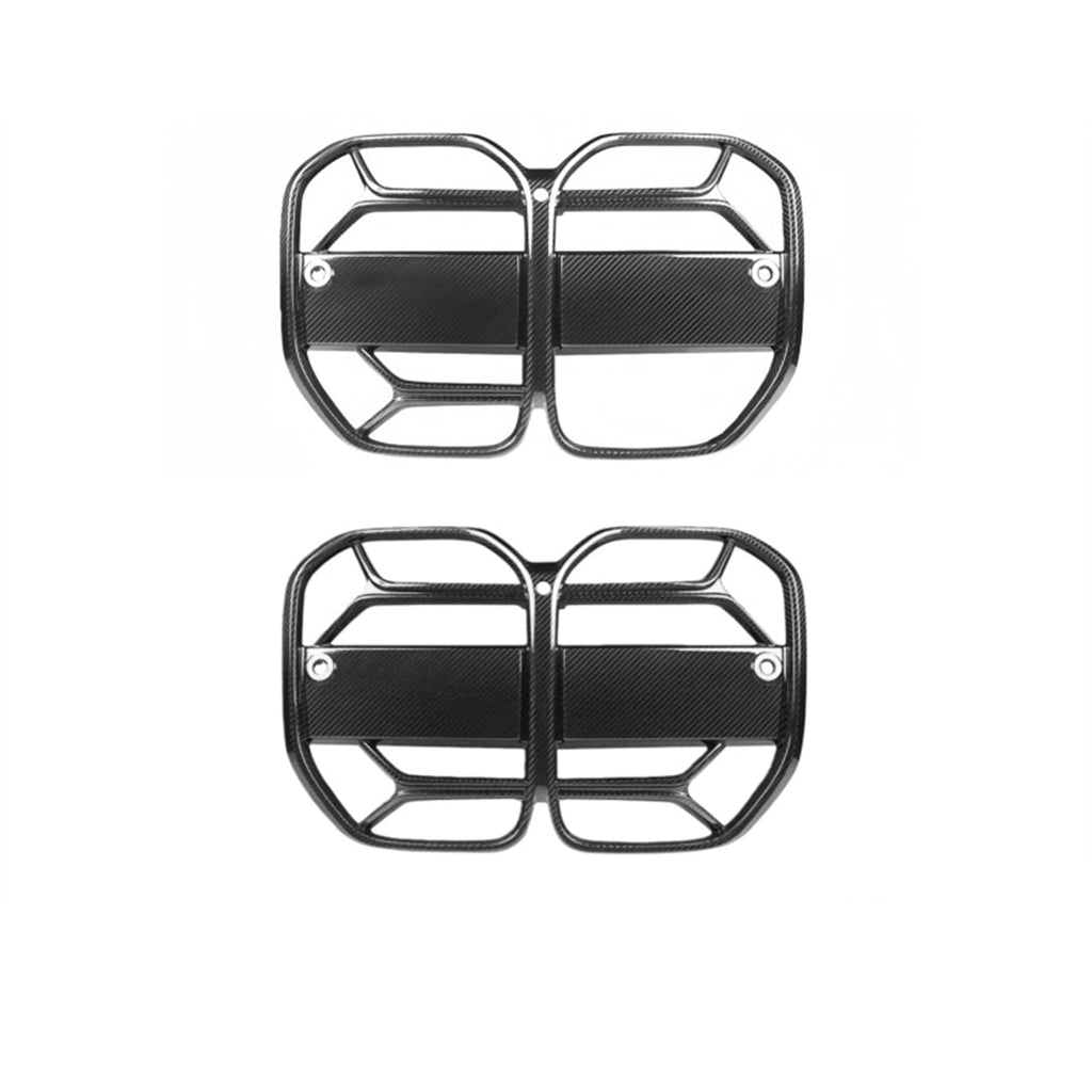 BMW 4 Series G22 G23 G26 CSL Style Dry Carbon Fiber Kidney Grille (2021+)