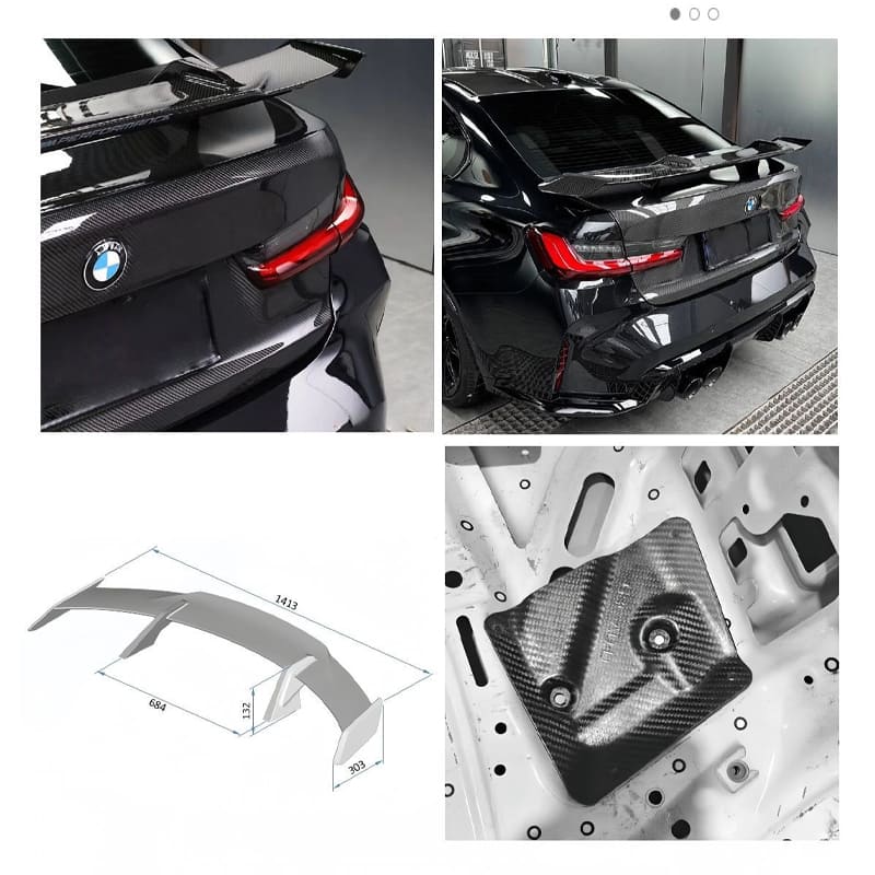 BMW G80 M3 G82 M4 Dry Carbon Fiber M Performance Style Trunk Spoiler 2021+