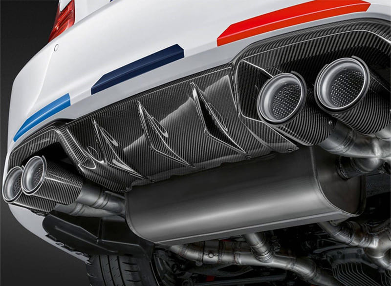 MP Style Dry Carbon Fiber Rear Diffuser for BMW F87 M2C 2019–2021