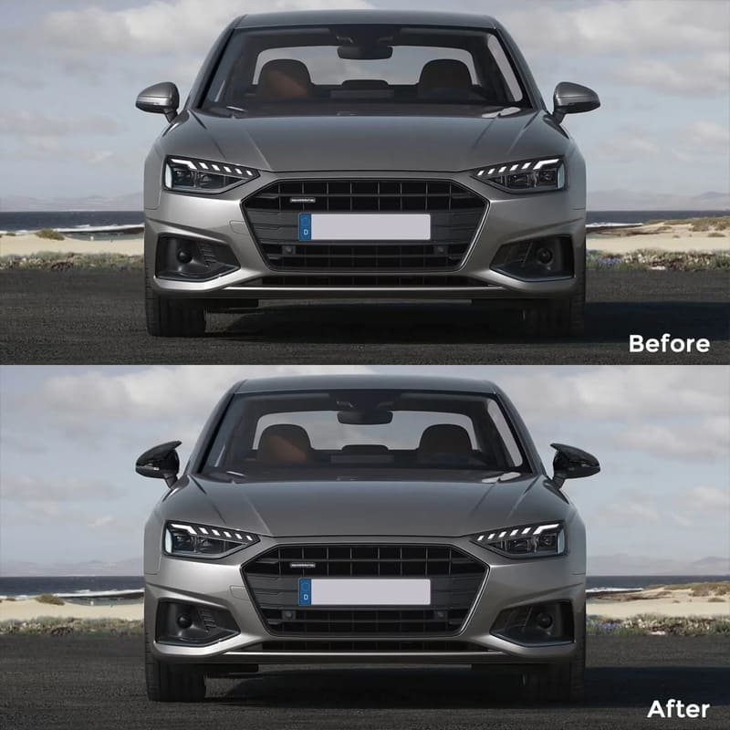 Carbon Fiber Mirror Caps for Audi A4 S4 RS4 A5 S5 RS5 2016-2024