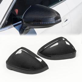 Dry Carbon Fiber Mirror Caps for Audi A4 S4 RS4 A5 S5 RS5 2017-2024