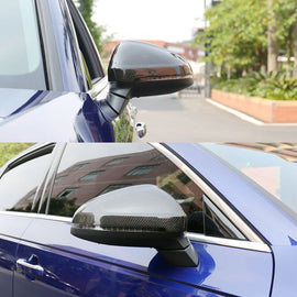 Dry Carbon Fiber Mirror Caps for Audi A4 S4 RS4 A5 S5 RS5 2017-2024