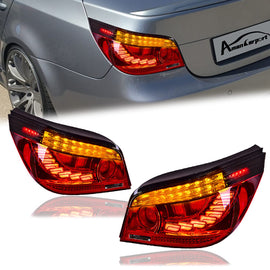 BMW 5 Series E60 LED Tail Lights Dragon Scale Style (2003–2010)