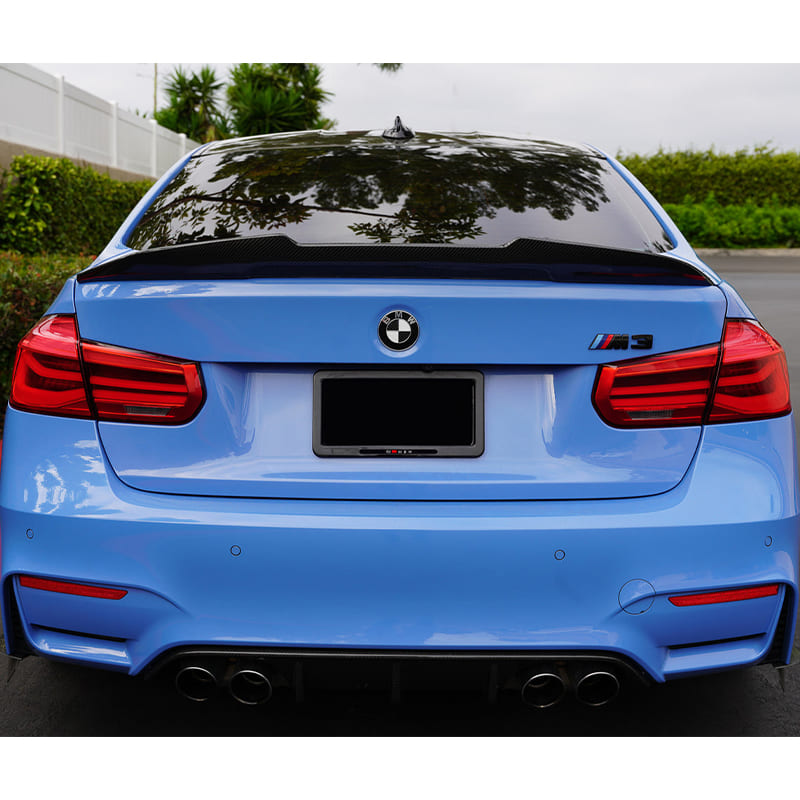 BMW F30 Real Carbon Fiber Trunk Spoiler PSM Style