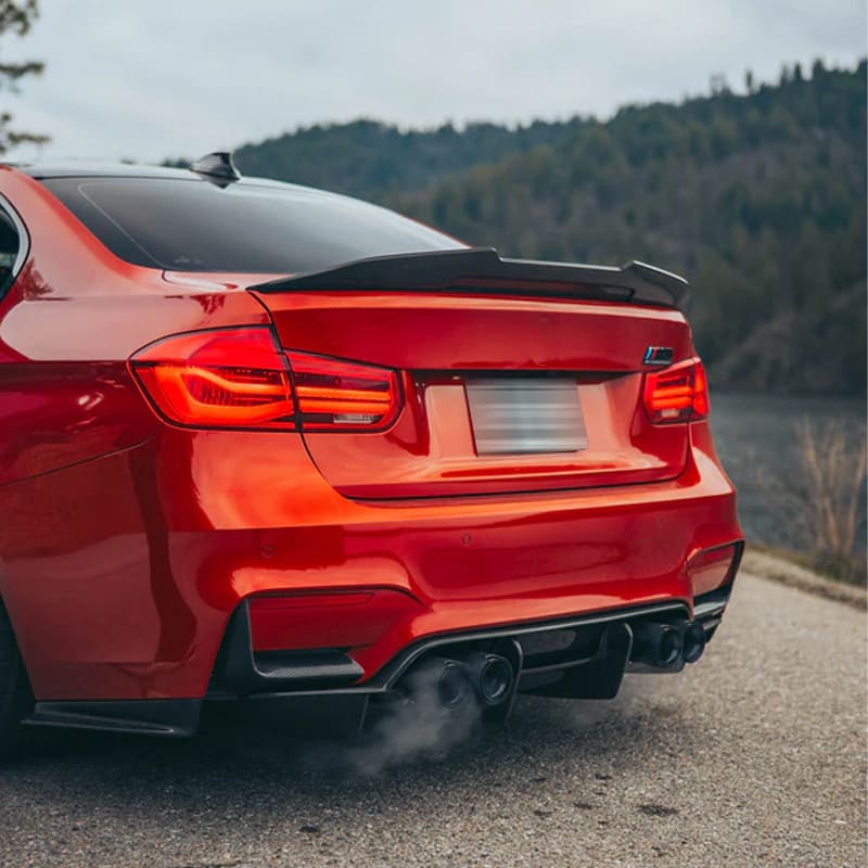 BMW F30 Real Carbon Fiber Trunk Spoiler PSM Style
