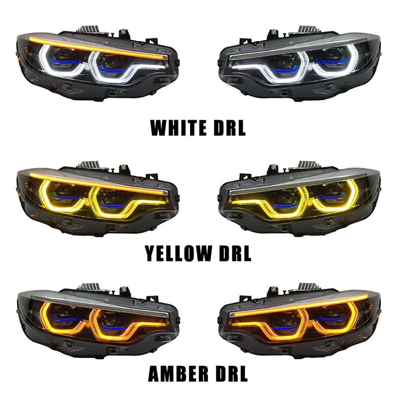 GTS Style Laser Lens LED Headlights for BMW 4-Series 2013-2020 F32/ F36/ F80/ F82/ M3/ M4