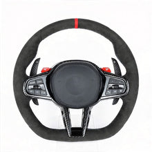 Load image into Gallery viewer, Carbon Fiber Steering Wheel for BMW G Series (2/3/4/5 Series G20 G22 G8X M3 M4 M5 X3 X5)